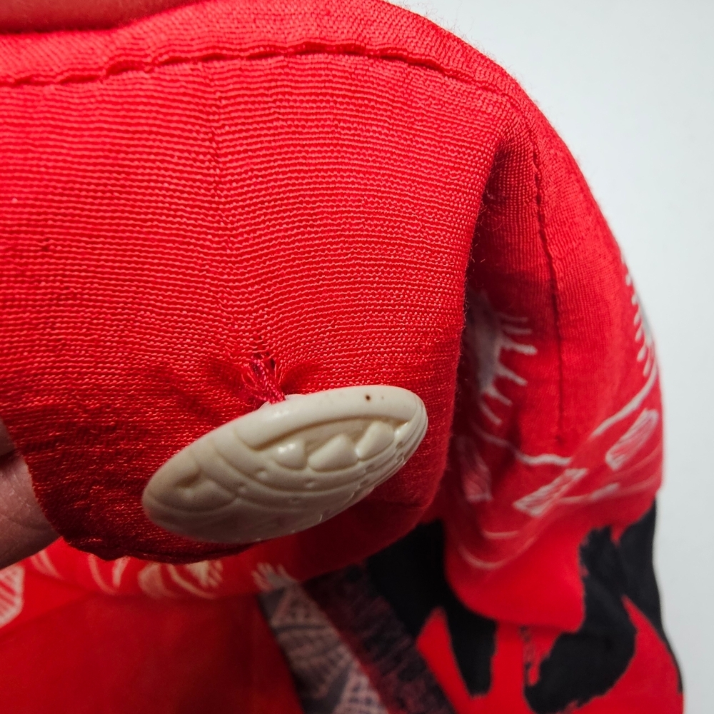 Vintage Russell Kemp New York Patterned Red and Black A-Line Wrap Skirt - Picture 12 of 13